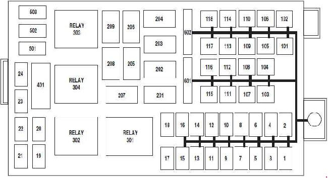  03 11 Mercury Grand Marquis Fuse Box Diagram