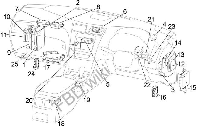  05 11 Lexus GS 300 430 460 Fuse Box Diagram