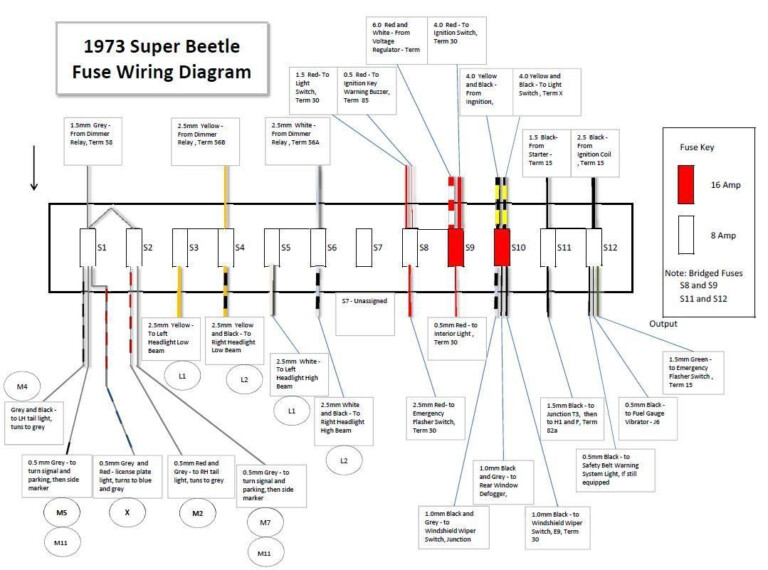 1971 Vw Bug Wiring Diagram Schematic Schematic And Wiring Diagram In ...