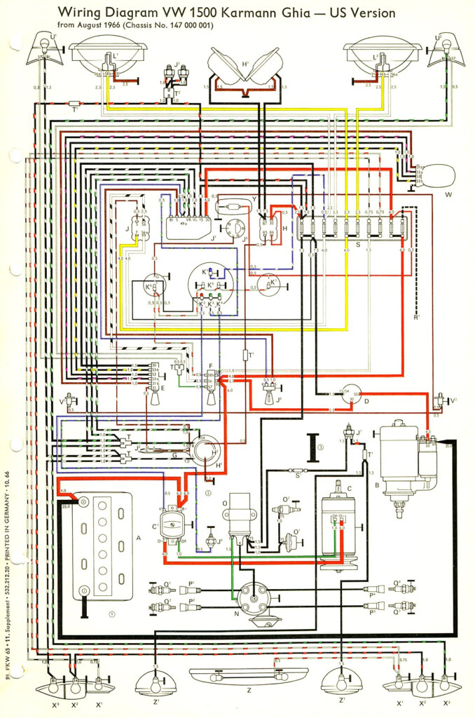 1974 Karmann Ghia Wiring Diagram