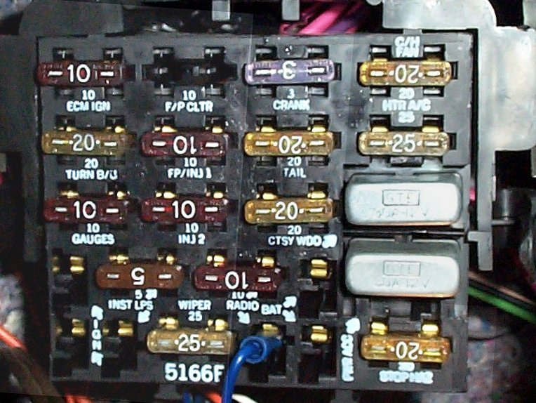 1984 Chevy K10 Fuse Box Diagram