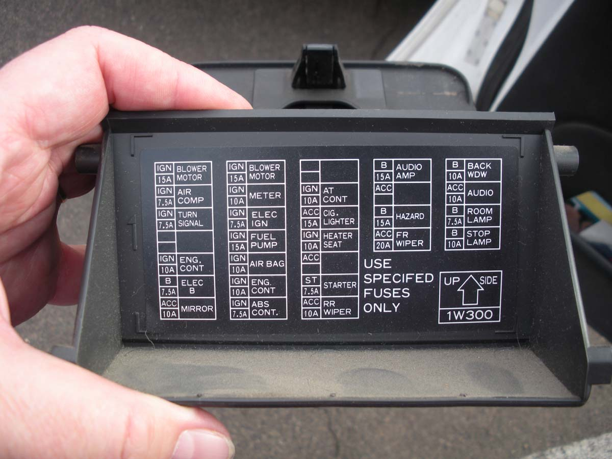 1994 Nissan Pathfinder Fuse Box Diagram