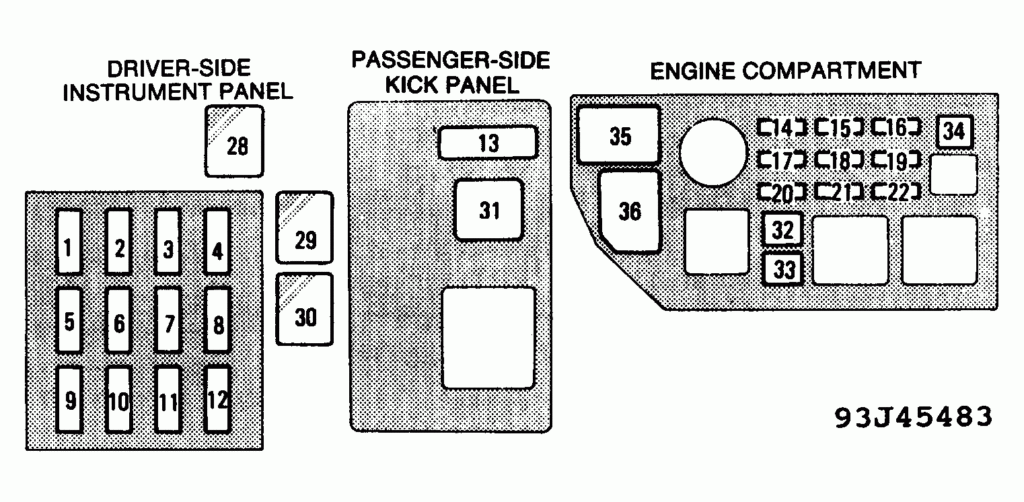 1995 Toyota Camry Fuse Box Diagram General Wiring Diagram