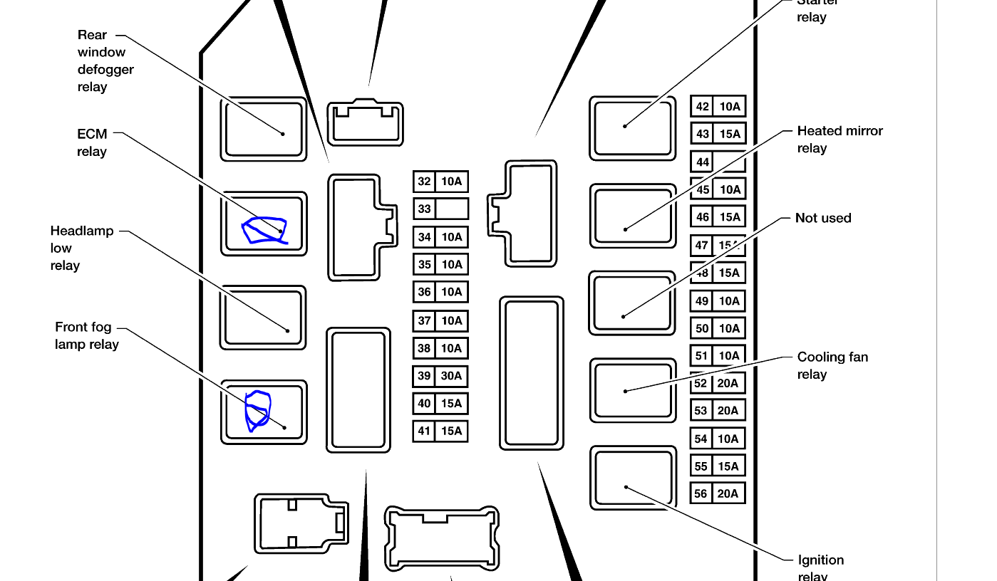 1999 Nissan Pathfinder Fuse Box Diagram