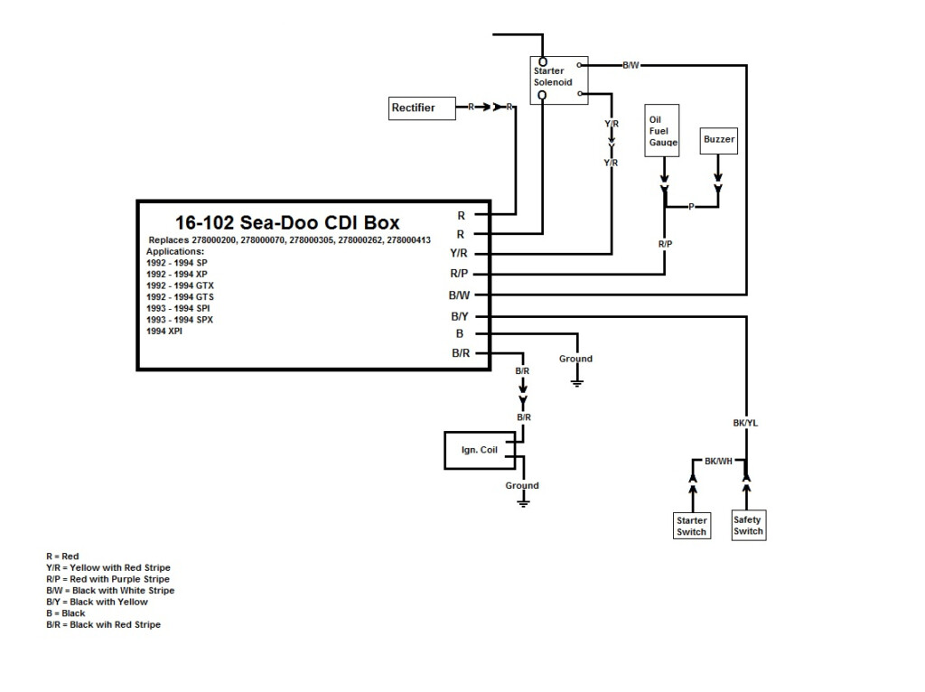 1999 Seadoo Gtx Electrical Schematic Wiring Diagram