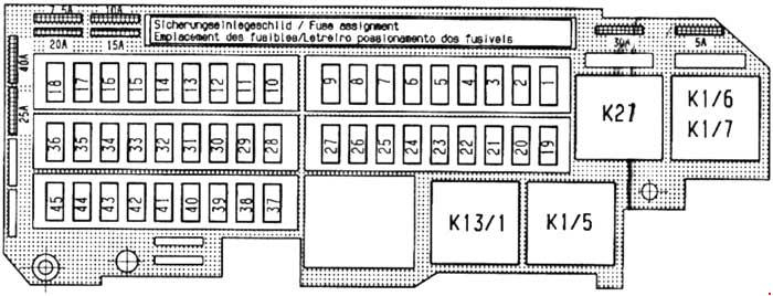 2000 Mercedes S430 Fuse Diagram