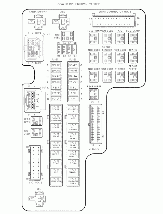 2003 Dodge Durango Fuse Box Diagram Image Details