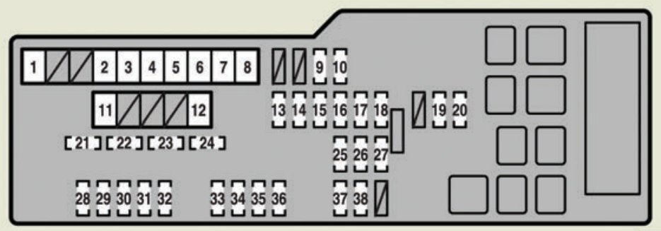 2008 Lexus Gs 350 Fuse Box Diagram