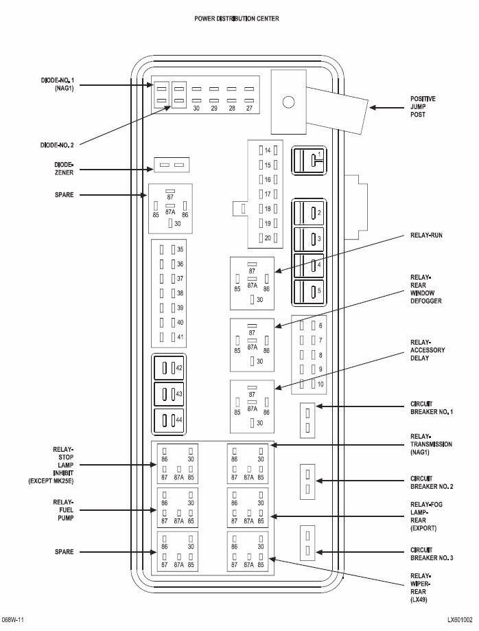 2009 Dodge Charger Fuse Box Diagram