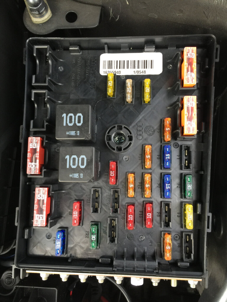 2011 Vw Cc Fuse Box Diagram