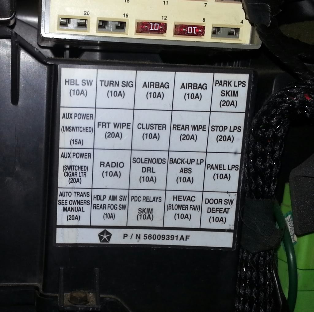 99 Jeep Tj Fuse Box Diagram