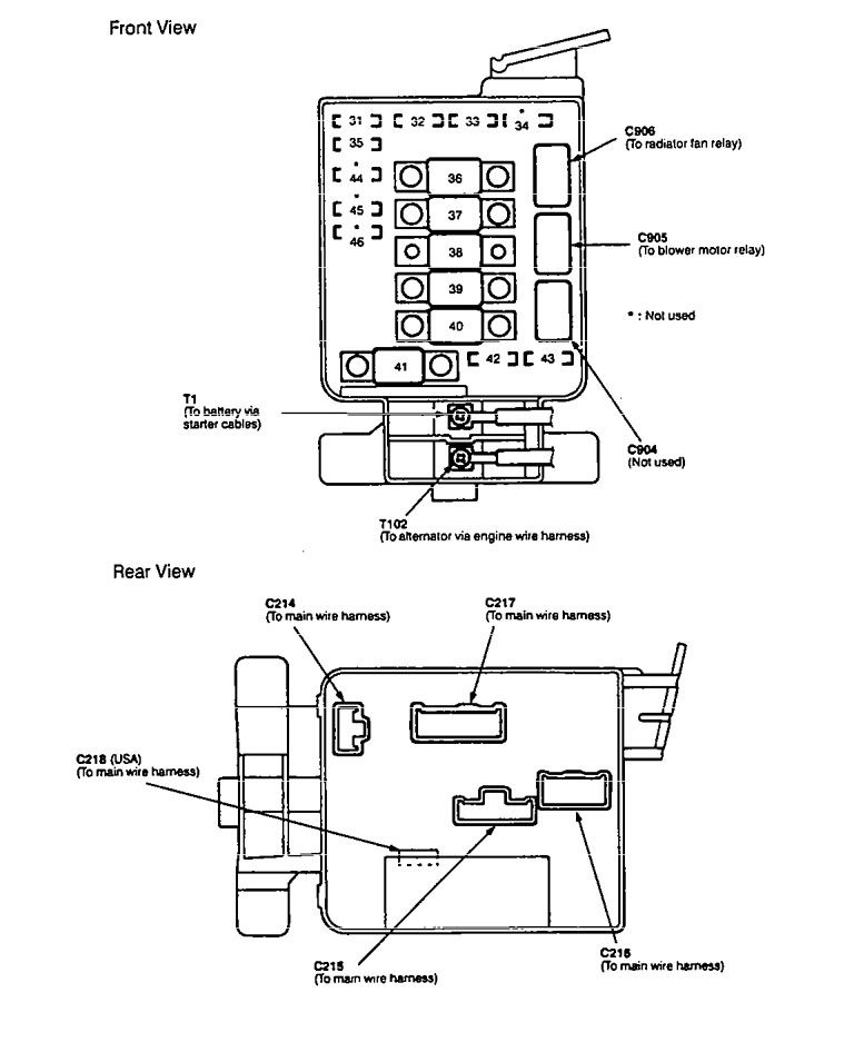 Acura Integra 1994 1997 Fuse Box Diagram Auto Genius