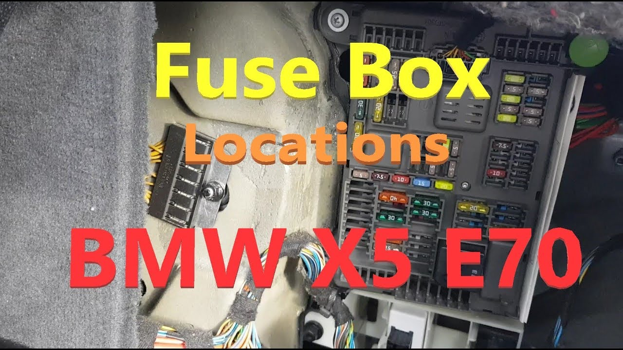 BMW X5 E70 Fuse Box Locations YouTube