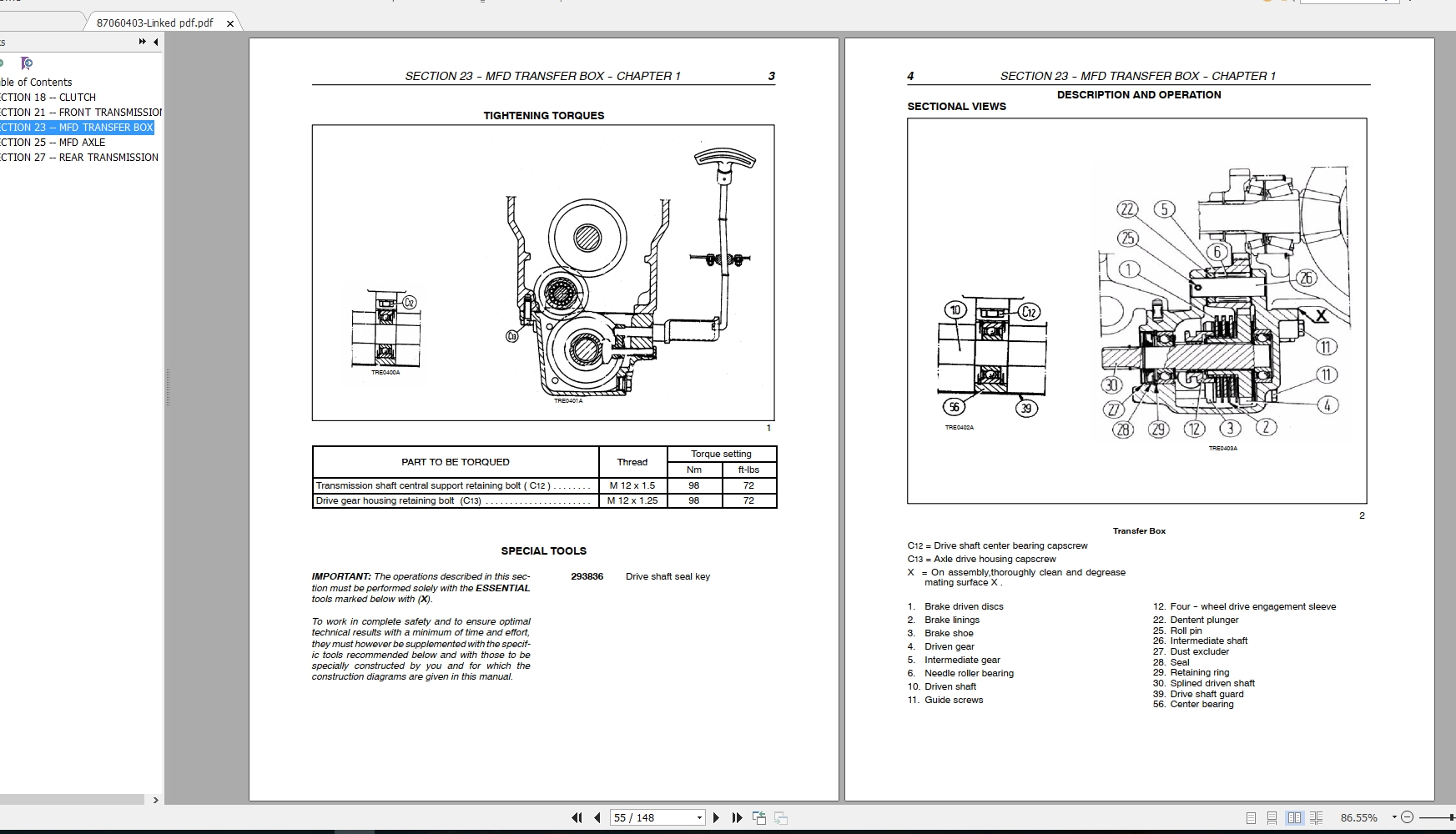 CASE IH JX55 JX65 JX75 JX85 JX95 Tractors Repair Manual Automotive 