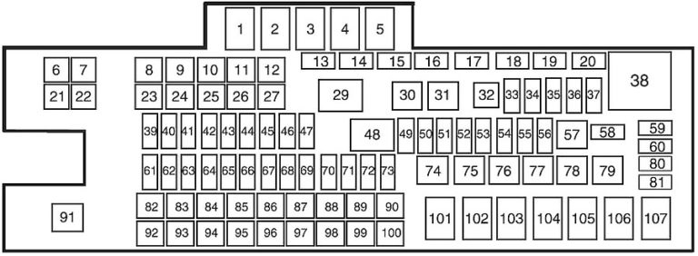 Ford F250 F350 F450 F550 2011 2016 Fuse Diagram