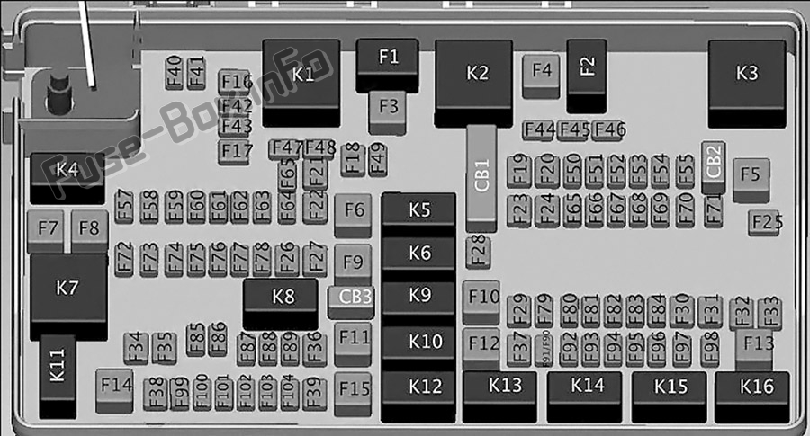 Fuse Box Diagram Jeep Grand Cherokee WK2 2011 2019 2022