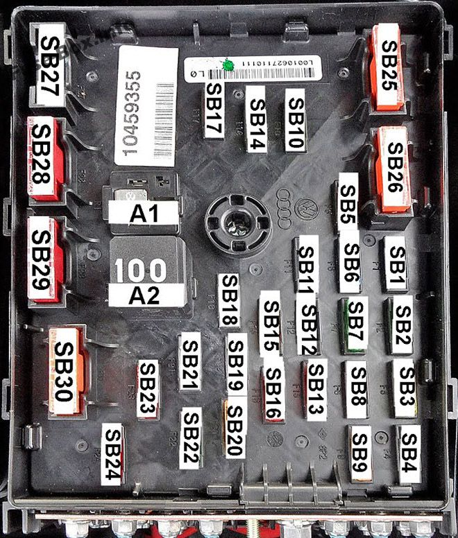 Fuse Box Diagram Volkswagen Passat B6 2005 2010