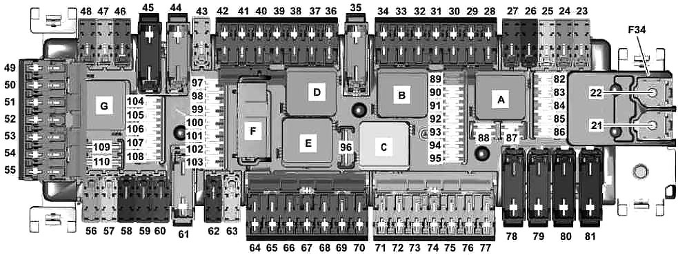 Mercedes Benz CLA Class W117 2013 2017 Fuse Diagram FuseCheck