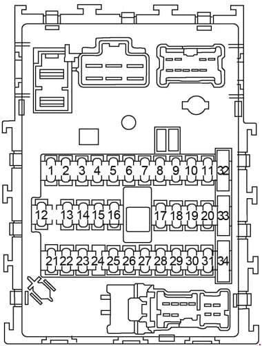  Nissan Sentra 2000 2006 Fuse Box Diagram 