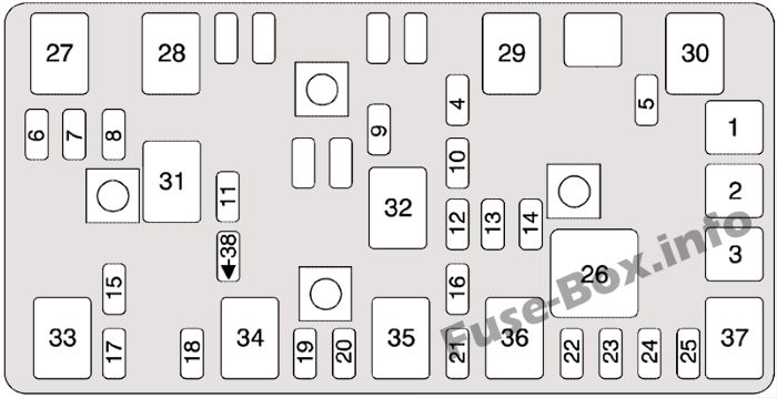 Parts Accessories 2004 04 2005 05 2006 06 2007 07 CHEVY MALIBU FUSE 