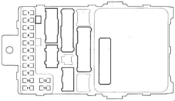 Sicherungskasten Und Relais Acura MDX 2001 2006 