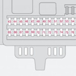 Volvo S40 Mk2 zweite Generation 2008 Schema Sicherungskasten